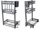 Three-Tier Kitchen Shelf Organizer Loft, Black