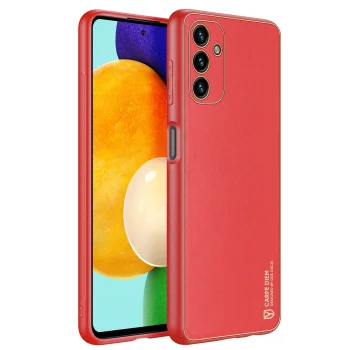 Dux Ducis Yolo Case for Samsung Galaxy A13 5G, Eco Leather, Red