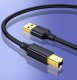 Ugreen USB Type B (Male) - USB 2.0 (Male) Printer Cable 480Mbps 1,5m, Black