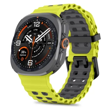 Watch Strap Tech-Protect Iconband Pro for Samsung Galaxy Watch Ultra 47mm, Lime - Black