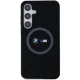BMW Samsung Galaxy S24+ Case Silicone Printed Ring MagSafe, Black