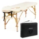 4Fizjo 1010 Folding Wooden Massage Table, 60 cm, Beige