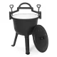 Enameled Cast Iron Cauldron 8L Campfire Pot MultiGarden