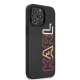Karl Lagerfeld Multipink Brand Hard Case for iPhone 13 Pro Max, Black
