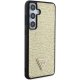 Guess Samsung Galaxy S24+ Case Rhinestone Triangle, Gold