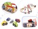 Wooden railway, car track + 70 pcs