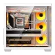 DarkFlash C280 PC Case with 7 Fans, White