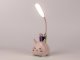 Kids LED Night Light with Organizer and Phone Stand, Pink