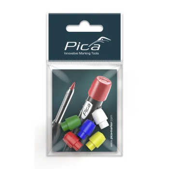 Pica Coloured Caps Accessory Set for Pica-Dry, 5-Piece