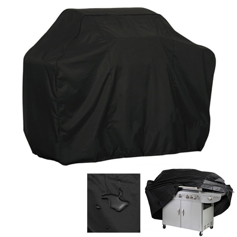 Waterproof BBQ Grill Tarpaulin XXL Cover 190 x 71 x 117 cm, Black (2)