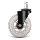 Sofotel Rubber Office Chair Caster Wheels 5-Pack, Transparent