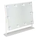 LED Makeup Mirror with 10 Bulbs and 3 Light Modes, White