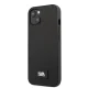 Karl Lagerfeld Saffiano Plaque Case for iPhone 13 mini, Black