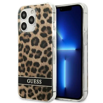 Guess Leopard Case for Apple iPhone 13 Pro / 13, Brown