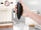 Electric Milk Frother with Stand, Black