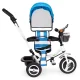 Ecotoys Kids Tricycle with Rotating Seat and Canopy, Blue