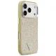 Guess Glitter Triangle Logo MagSafe Phone Case Cover iPhone 17 Pro - Gold