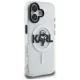 Karl Lagerfeld IML Karl Sketch Logo MagSafe Case for iPhone 16, Clear