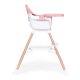 ECOTOYS 2-in-1 Baby High Chair with Booster Seat, Pink