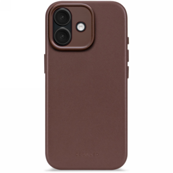 Decoded Leather Backcover case with MagSafe iPhone 17 - brown