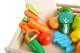 Wooden Chopping Vegetables In A Crate