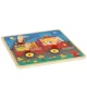 Wooden Puzzle for Kids Fire Truck, 15x15 cm