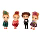 Dollhouse Doll Set, 4 pcs, 12 cm