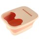 Collapsible Foot Soaking Tub with Massage Points 13L, Peach