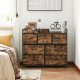 7-Drawer Dresser Storage Cabinet for Bedroom and Living Room, Rustic Brown