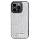 Guess iPhone 14 Pro Max Case Sequin Script Metal, Silver