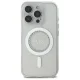 Guess IML Rhinestones MagSafe Case for iPhone 16 Pro Max White