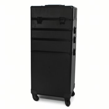 Large Professional Makeup Train Case, black