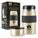 MOUNTAIN GOAT Stainless Steel Food Thermos 1000 ml, Gold