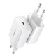 Baseus Speed Mini USB-C Fast Wall Charger 20W, White