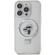 Karl Lagerfeld iPhone 14 Pro Case Magsafe Ringstand KC, White