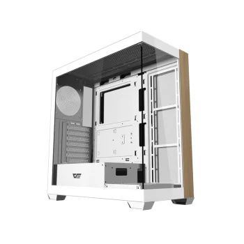 Darkflash DS900W PC Case without Fans, White
