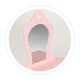 Ecotoys Kids Dressing Table with Mirror and Stool, Pink