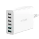 Blitzwolf BW-S15 6-Port USB Mains Charger, 60W, QC 3.0, White