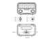 Kitchen Radio Fm Speaker Portable Bluetooth Aux