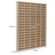 Kruzzel Wooden Toy Car and Figure Display Shelf, 90 Compartments