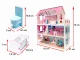 Wooden MDF Play Dollhouse with Furniture 70cm, Pink