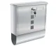 Malatec A4 Mailbox with Newspaper Tube, Grey