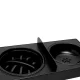 Adjustable Double Bowl Stand for Dogs and Cats, Black