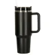 Thermal Mug with Straw and Handle, 1200ml, Black