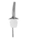 Stainless Steel Bottle Pourer Liquor Dispenser Spout, Silver and White