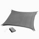 Waterproof Square Shade Sail 4x4 m Garden Canopy MultiGarden, Grey