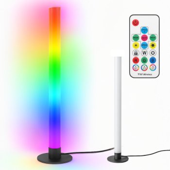 Modern RGB LED Table Lamp 40cm with Remote Control, Black