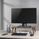 Maclean MC-930 Wooden Monitor / Laptop Stand, Black Walnut