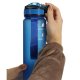 Motivational Water Bottle with Time Marker Reminder Tracker Leak-proof BPA Free, 1L, Blue