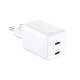 3mk Hyper Charger 45W 2x USB-C GaN Wall Charger - White
